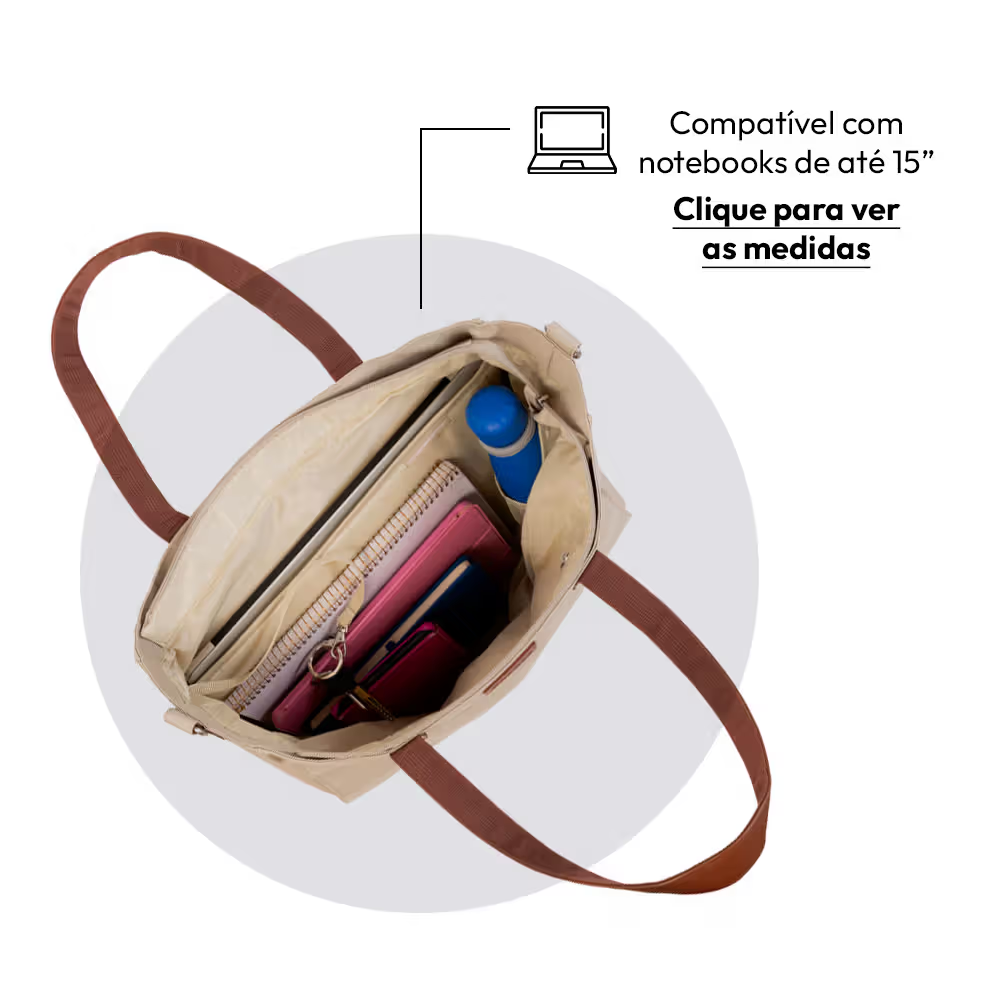 Compatível com notebooks de até 15 polegadas